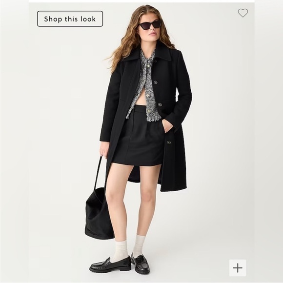 LIKE NEW JCREW lady day wool coat 3M Thinsulate - Picture 2 of 10